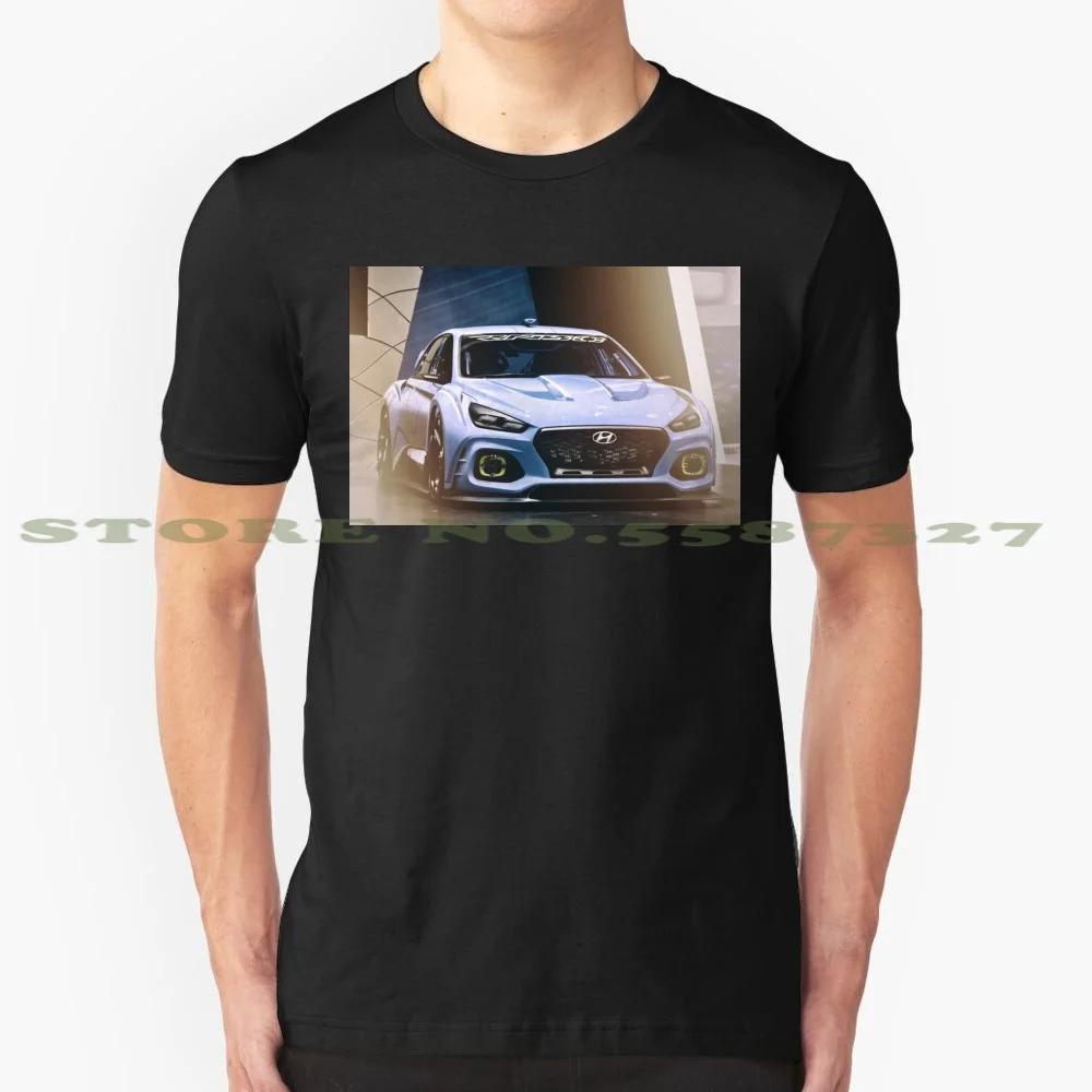 

Hyundai Rn30 черно-белая футболка для мужчин и женщин Hyundai Rn30 Hyundai Concept автомобиль спортивный автомобиль гоночный водитель быстрая скорость вожде...