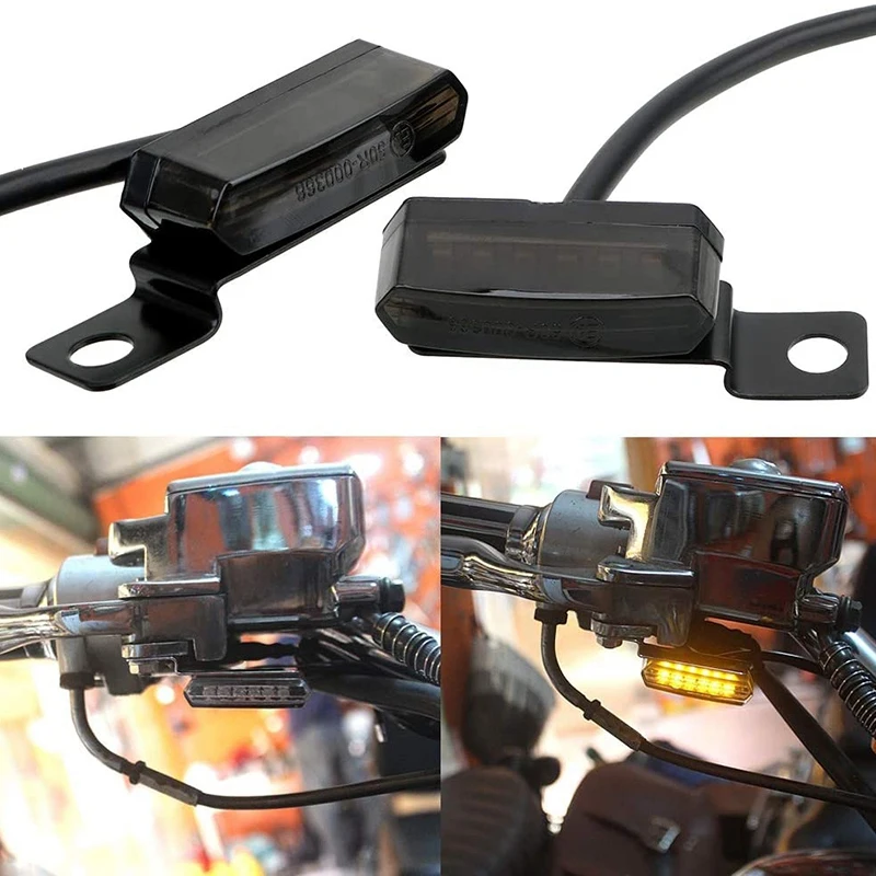 

Universal Motorcycle Mini Flowing LED Turn Signal Indicator Blinker Light Brake Clutch Lever Flasher for Yamaha