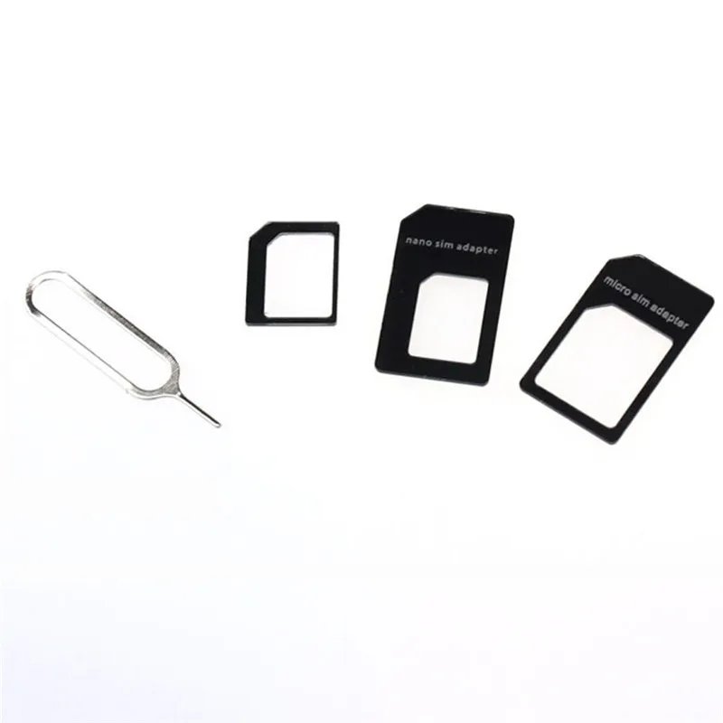 

SIM Card Adapter Conversion Four In One 4 in 1 Restore Card Mobile Phone Metal SIM Card Micro SIM Adapters Standard Adapters