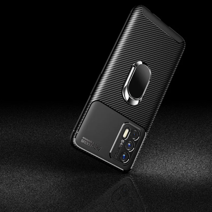 Luxury Phone Case For Realme GT C20 V11 V15 Realme 7 Pro X7 6 Q2 case Soft bracket ring Cover for OPPO Find X3 Pro X3 Lite Neo