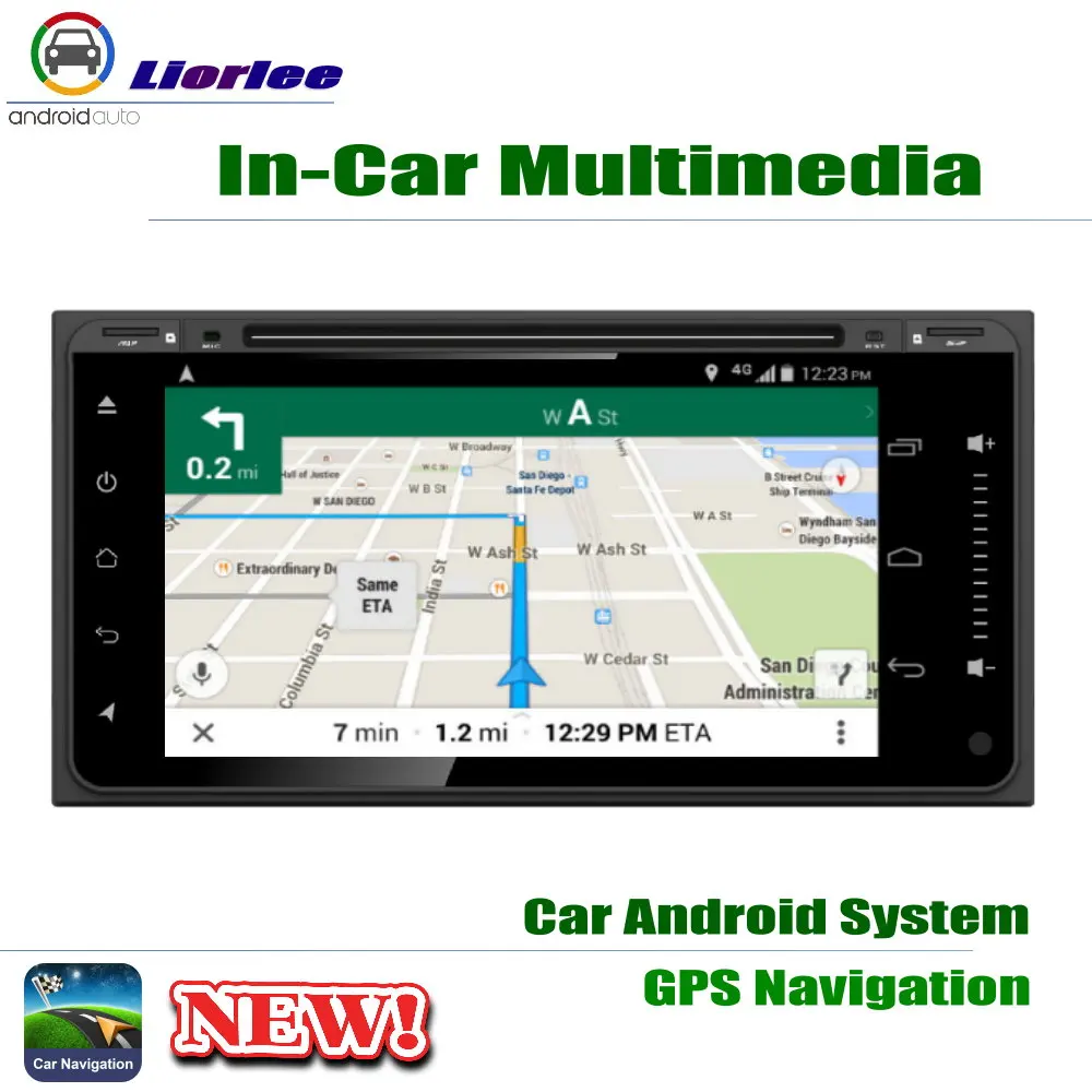 Автомобильный радиоприемник 3G/4G WIFI AUX GPS CD DVD экран 7 дюймов HD 1080P IPS LCD Android 8 Core для