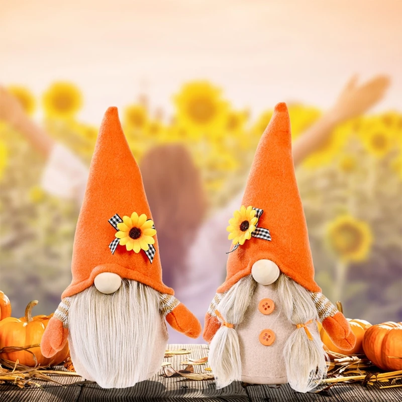 

Spring Easter Sunflower Gnome Tomte Nisse Swedish Elf Farmhouse Kitchen Decor Q1JB