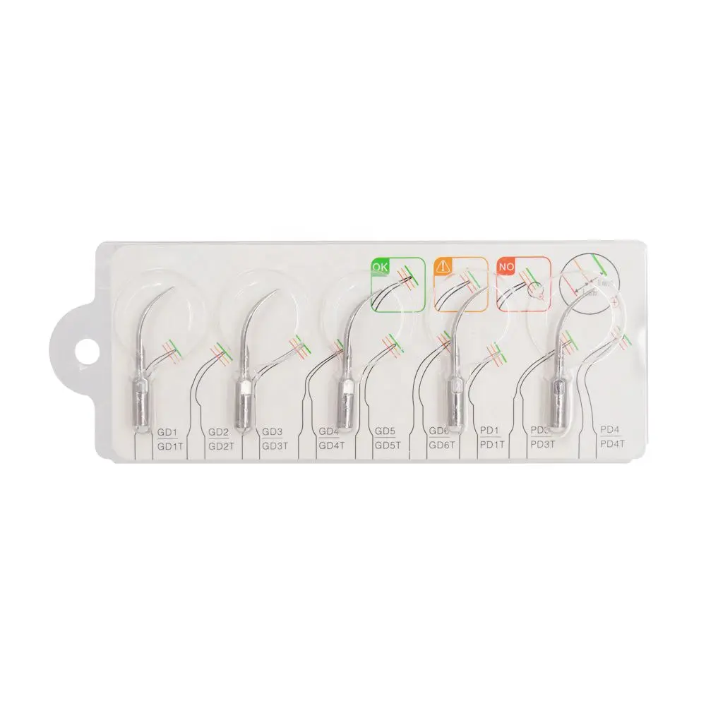 5pcs Dental Ultrasonic Scaler Tip Endodontics Fit For SATELEC Woodpekcer EMS DTE Scaling Handpiece Dentista Odontología Dentist
