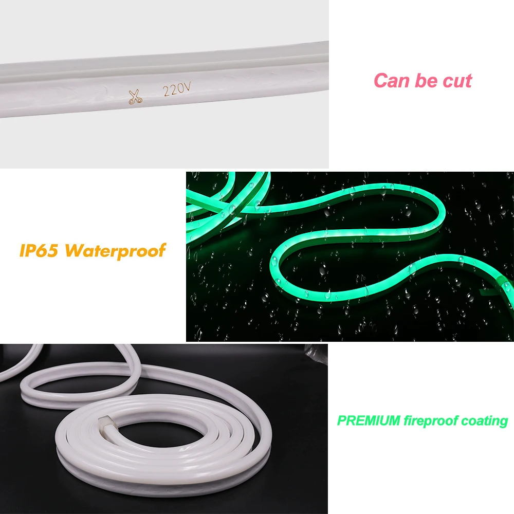 Цветная (RGB) неоновый светильник Wi-Fi Управление RGB Светодиодные ленты + пульт