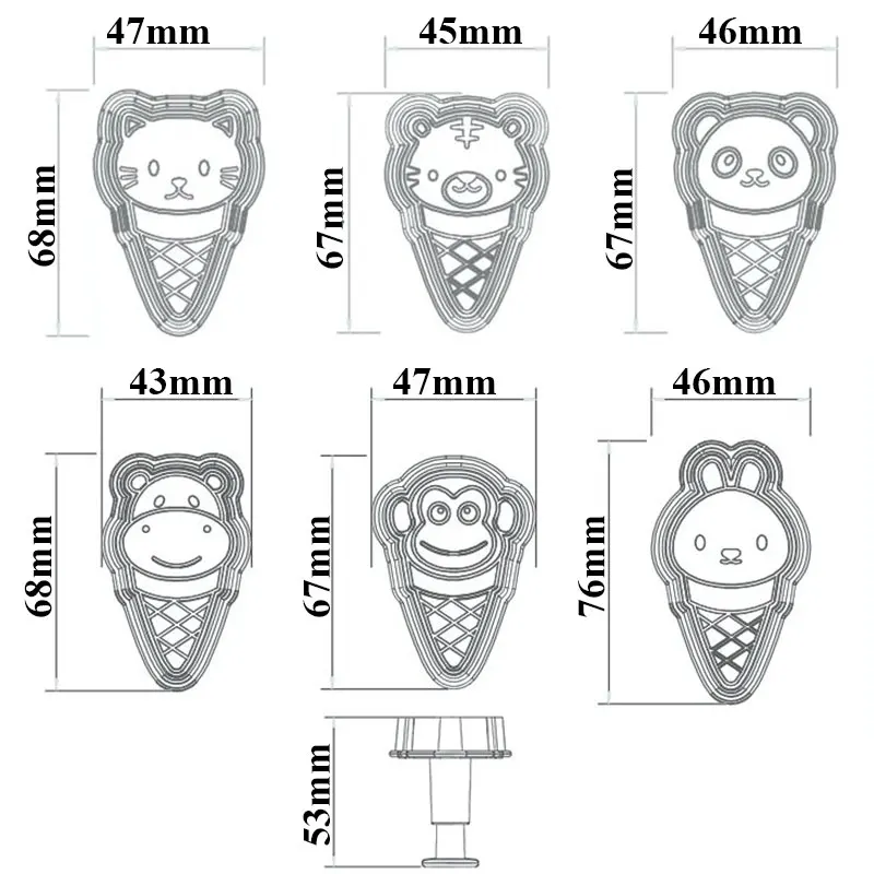 

3pce DIY Ice Cream Maker Chikdren Delicious Spring Summer Treat Lolly Mould Tray For Kitchen Frozen Ice Cream Mold Kids PP