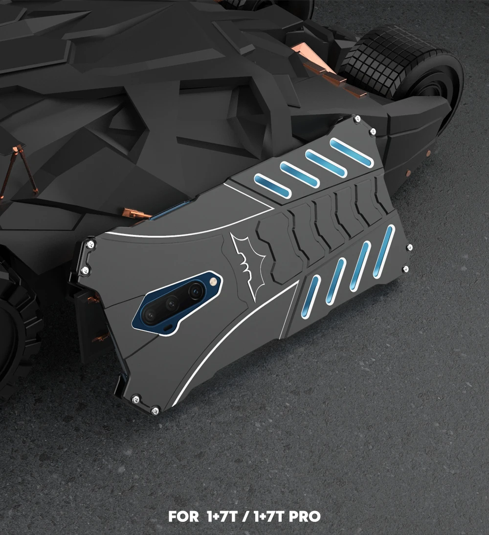 Чехол из ПВХ для Oneplus 7 T чехол Pro крышка R-JUST сверхмощная броня противоударный