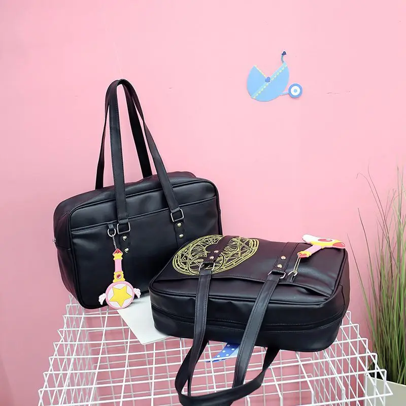 2 вида стилей Card Captor Sakura Аниме фигурки напечатанный рисунок из искусственной кожи