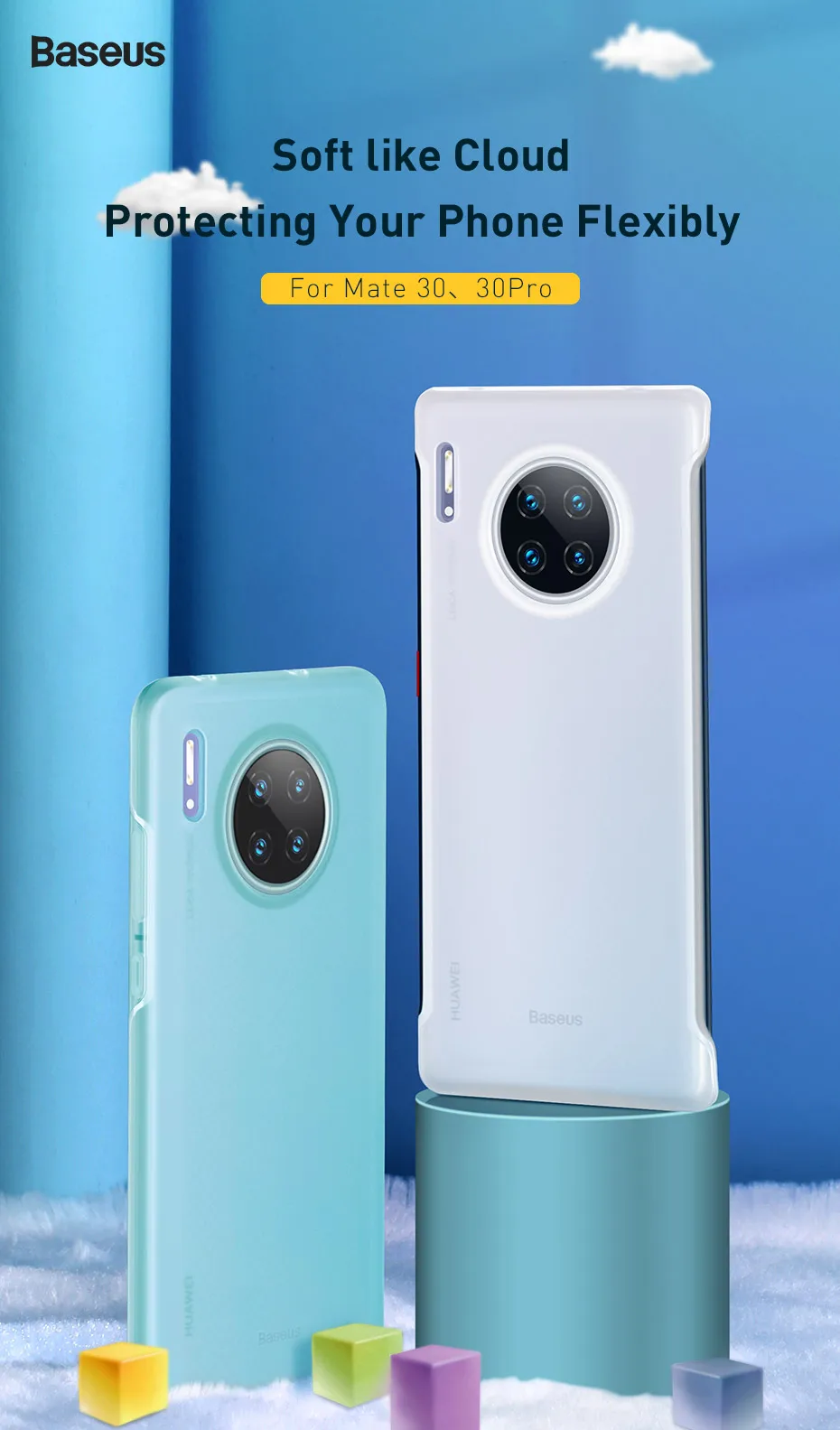 Baseus чехол для телефона для huawei mate 30 Pro 30Pro чехол Coque ультра тонкий противоударный мягкий силиконовый чехол для mate 30 Pro Fundas