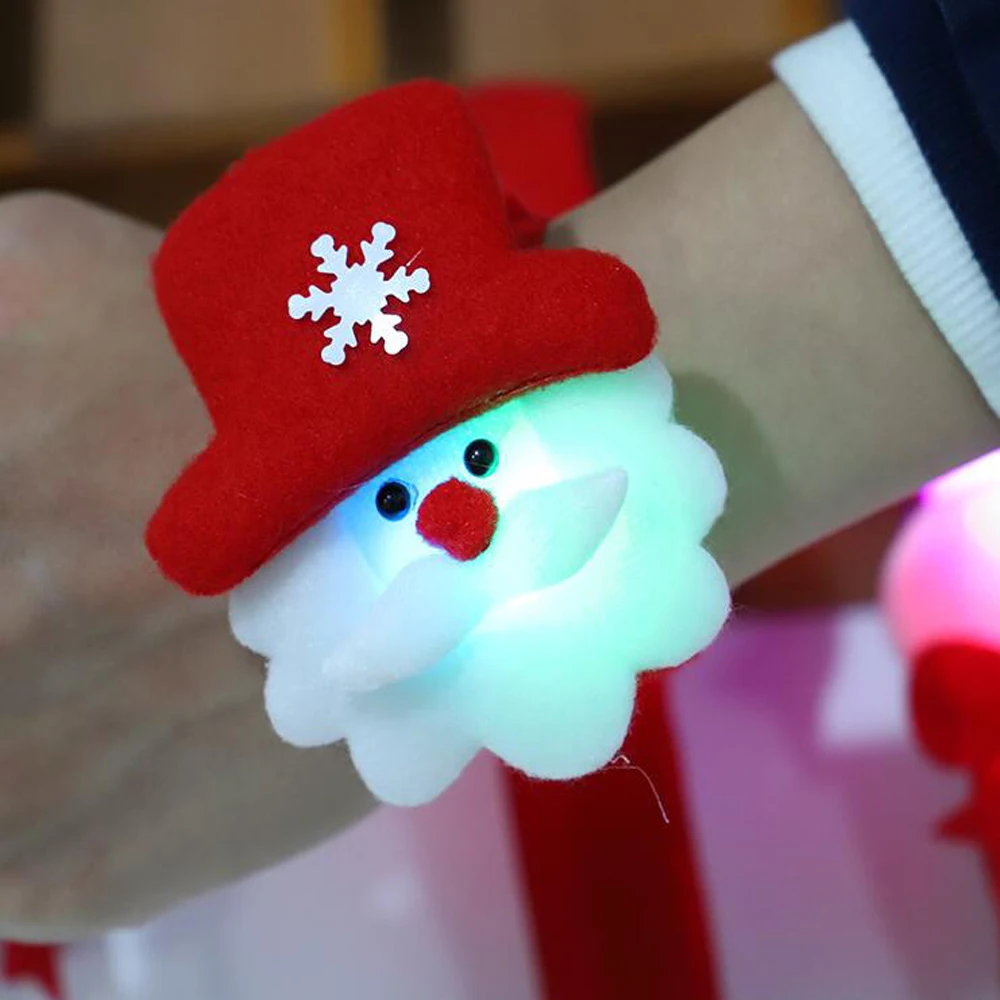 1 шт. рождественские часы-браслет рождественский подарок для детей Санта-Клаус