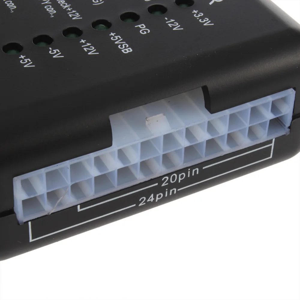 Тестер питания Checker светодиодный 20/24 Pin для PSU ATX SATA HDD измеритель измерения PC Compute