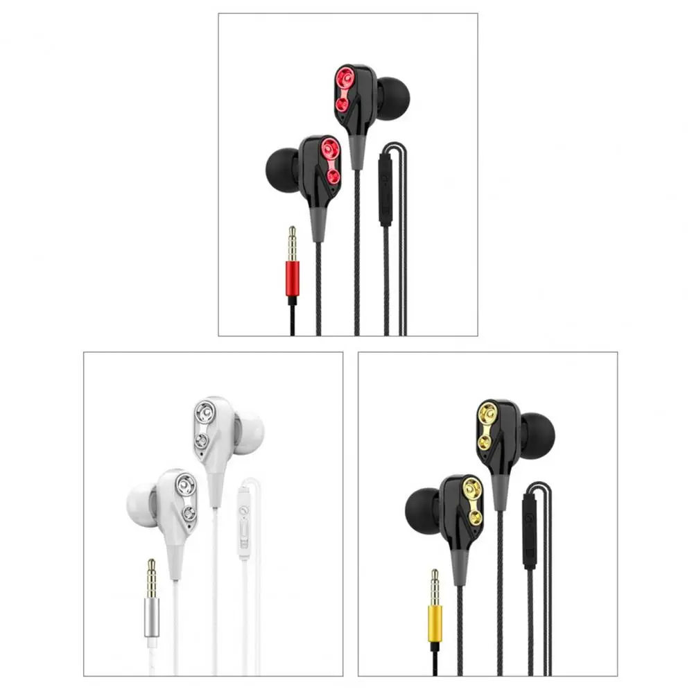 

HOT SALESR17 Universal 3.5mm Plug Dynamic Wired Heavy Bass HiFi In-ear Earphone with Mic