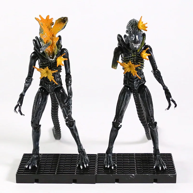 

Hiya Toys Aliens Headshot / Battle Damage Alien Warrior 5" Collection Action Figure PVC Model Figurals