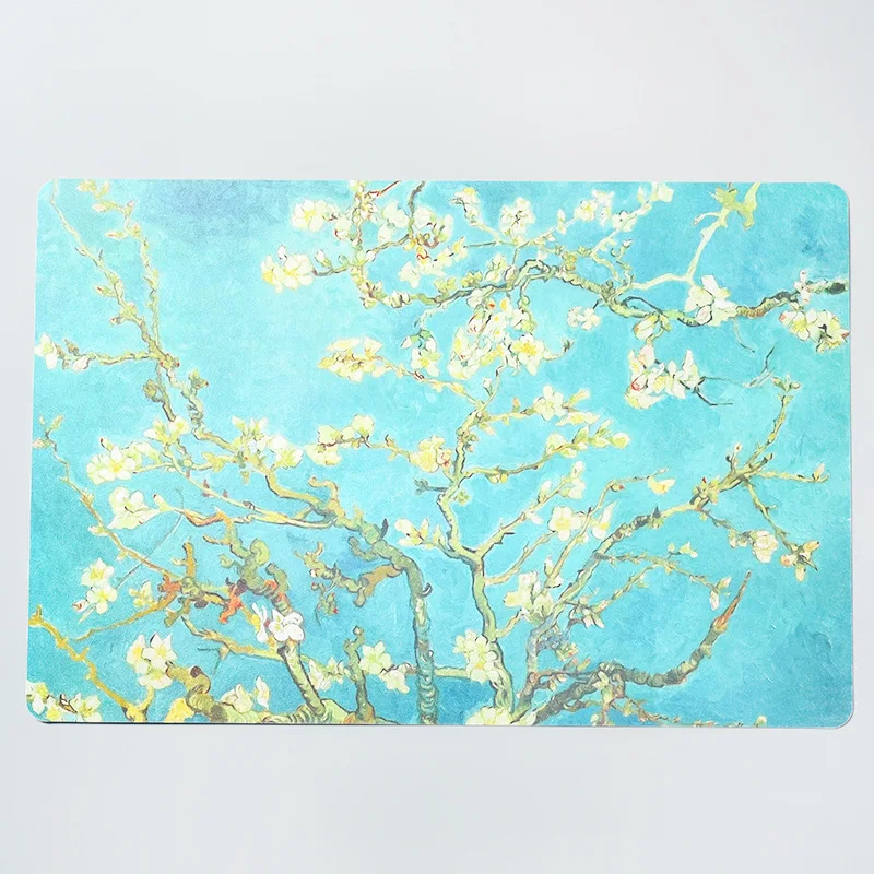 Fower in full bloom Индивидуальный Настольный коврик из ПВХ, изоляционный коврик, подставка для напитков, цветок, Рождественская салфетка под приборы, миска для столовой, кухонные аксессуары, украшение дома - Цвет: Fower in full bloom