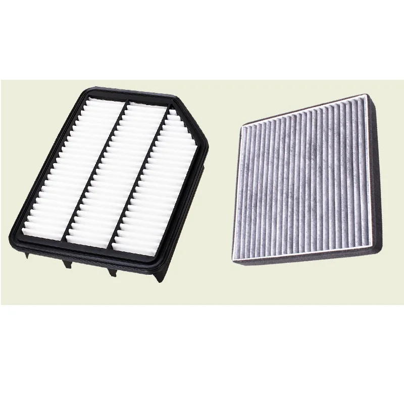 

Автомобильный воздушный фильтр салонный 2 шт. для Защитные чехлы для сидений, сшитые специально для Chery Tiggo 3 1.6L 1.6MT 1.6CVT 2014-2020 модель фильтр OEM ...