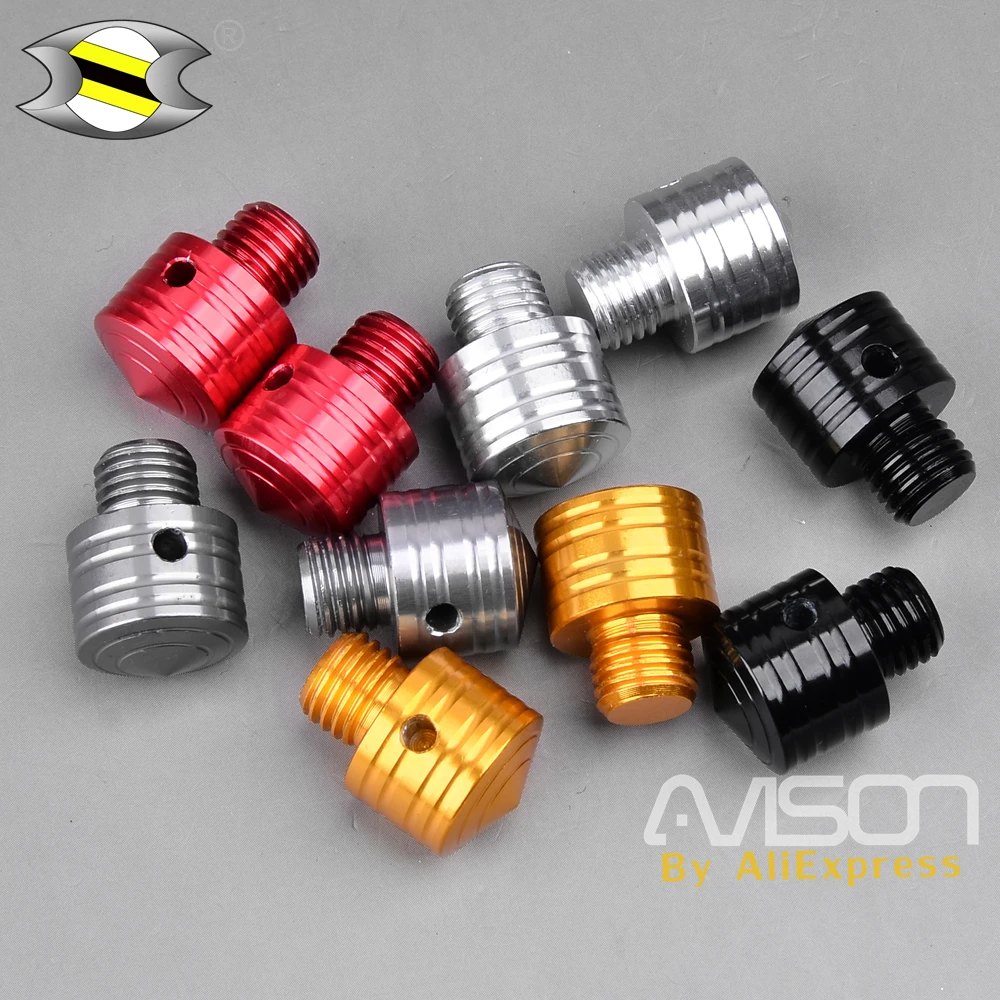 2 шт. универсальные мотоциклетные зеркальные адаптеры боковые болты для зеркала