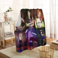 custom everglow kpop blanket personalized blanket on for the sofabedcar portable 3d blanket for kid home textile fabric 0512