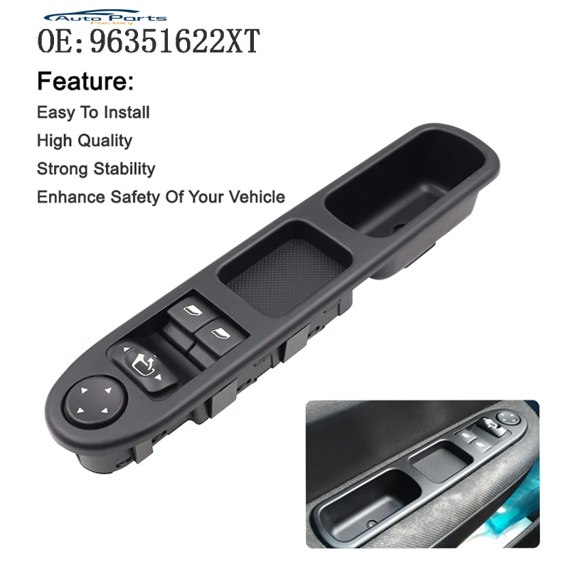 New NEARSIDE DRIVER передний Электрический переключатель окна для PEUGEOT 307 2000 2005