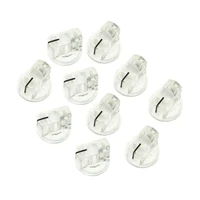 10x clear guitar amp effect pedal knobs davies 1510 style pointer knob 14 6 4mm shaft potentiometer knob for pots transparent