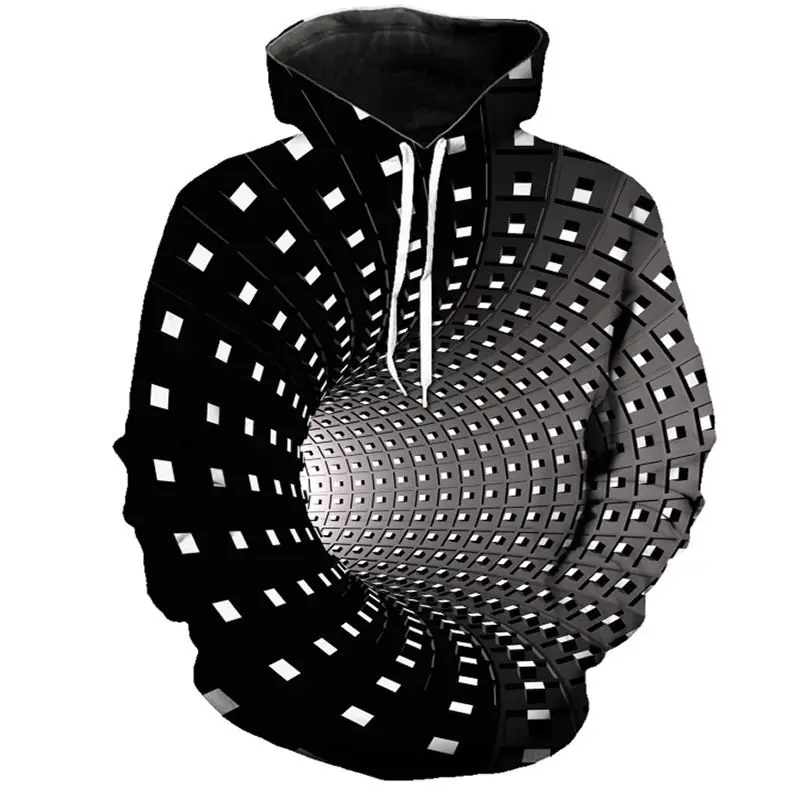 

Men's coat European and American spring jacket 3D digital Hoodie printed large size top