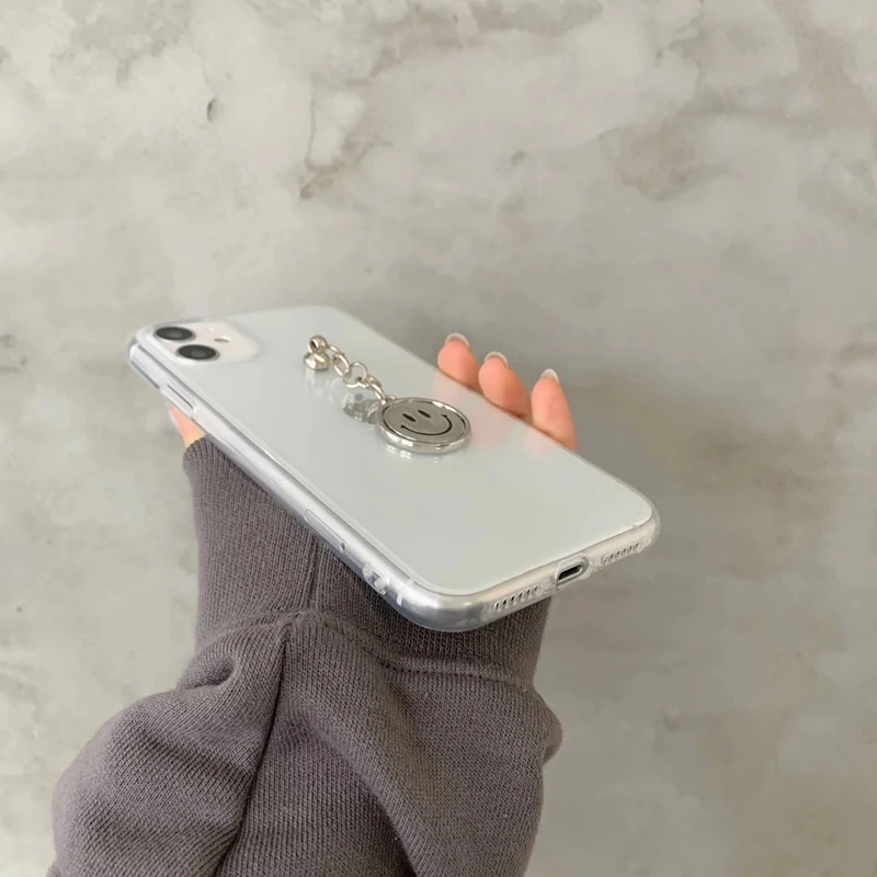 Мягкий силиконовый чехол для iphone 7 8 plus 11 Pro X XS XR MAX 12 MiNi SE прозрачный металлический