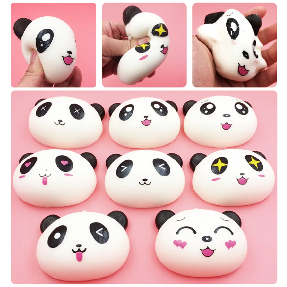 PU Squeeze Jumbo Stress Reliever Cute Panda Shape Pinching Soft Toys Birthday Christmas Adult Kids Decompression Toy Gifts | Игрушки и