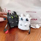 Чехол для наушников Mi True Wireless air 22s, милый мультяшный силиконовый чехол для наушников с собакойдракономжемчугом для Xiaomi Mi Air 2 2s, чехол