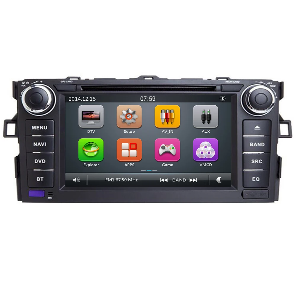7 IPS автомобильный DVD GPS плеер для Toyota AURIS Corolla Altis 2012 2013 автомобильная навигация Raido