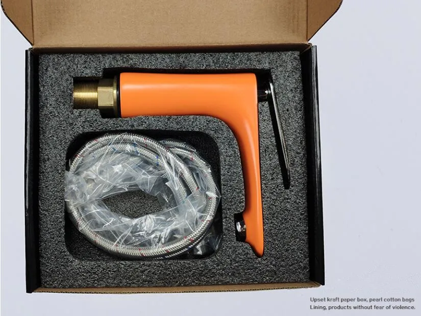 

Basin Faucets Hot&Cold Sink Mixer Bathroom Basin Tap Brass Gold/Chrome/White/Red/Black Bathroom Faucet Crane Sink Tap