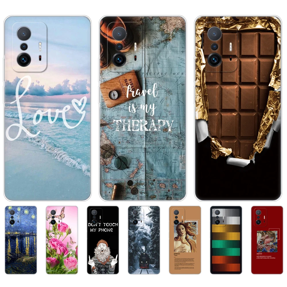 For Xiaomi 11T Case For Xiaomi 11T Pro Soft Case Silicon Phone Back Cover For Xiaomi11T mi 11 T 11TPro coque 6.67inch bumper TPU