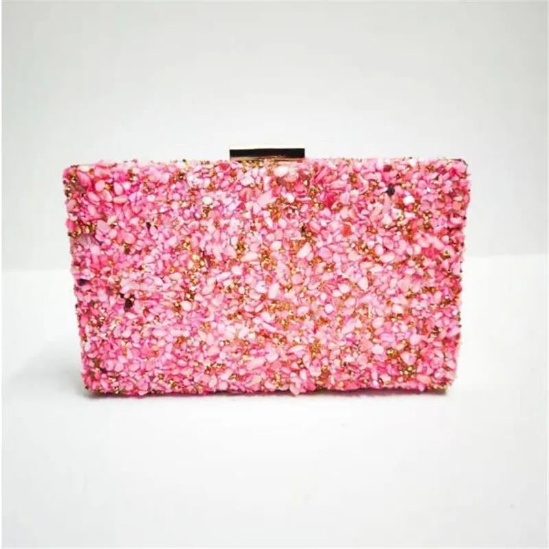 2023 New Women Diamond Clutch Bags Luxury Colorful Wedding Shoulder Bags Mini Wallets With Chain Drop Shipping