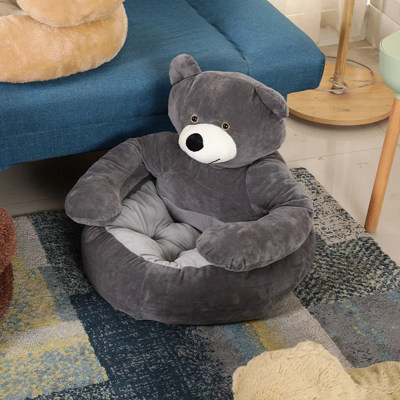 Комфортная кровать для глубокого сна домашних питомцев зимняя теплая