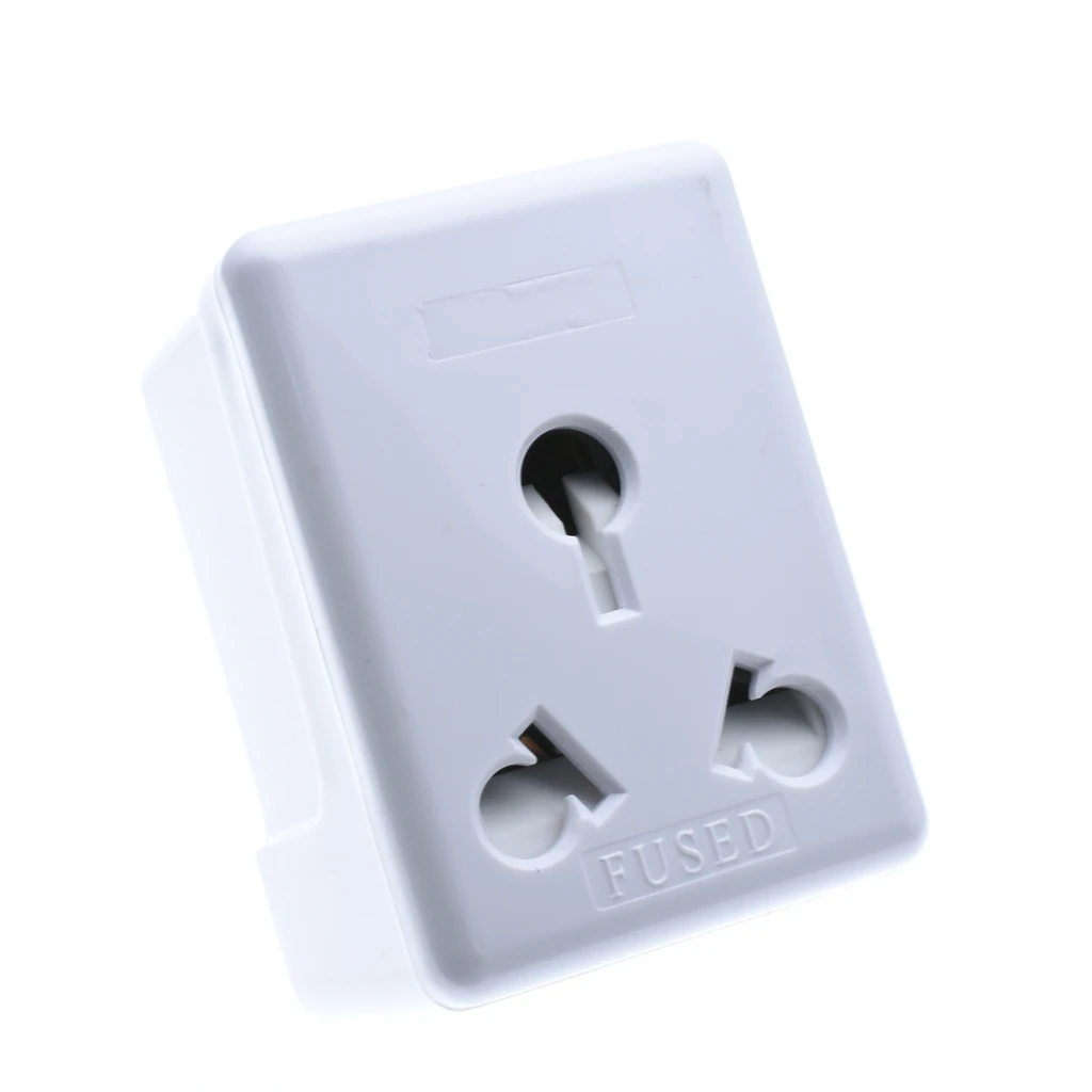 ЕС и США 2-контактный до английская вилка с 3 зубцами Универсальный адаптер