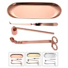 4 шт. аксессуар для свечи триммер для фитилей для свечи фитиль Диппер ножничный прижимной лоток для хранения огнетушитель для свечи набор инструментов для ремонта