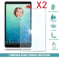 2pcs tablet tempered glass screen protector cover for alcatel onetouch pixi 3 8 0 full coverage anti fingerprint tempered film