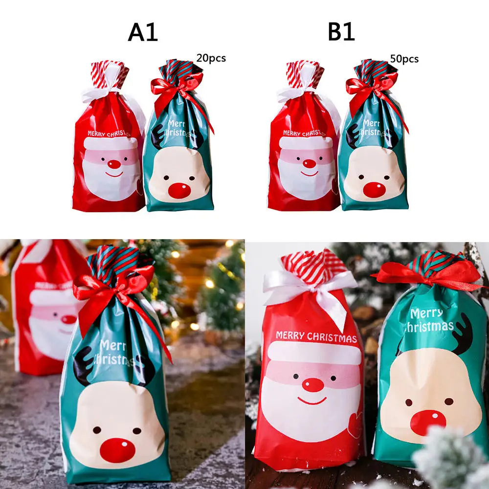 

Christmas Drawstring Decoration Bag Snowflake Crisp Candy New Year Party Gift Packing Stocking Gift Bags