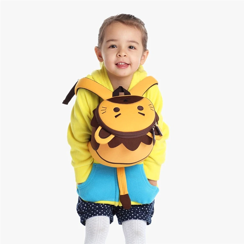 Рюкзак NOHOO детские школьные сумки 3D Лев bolsa escolar sac a dos enfant Детская мини-сумка