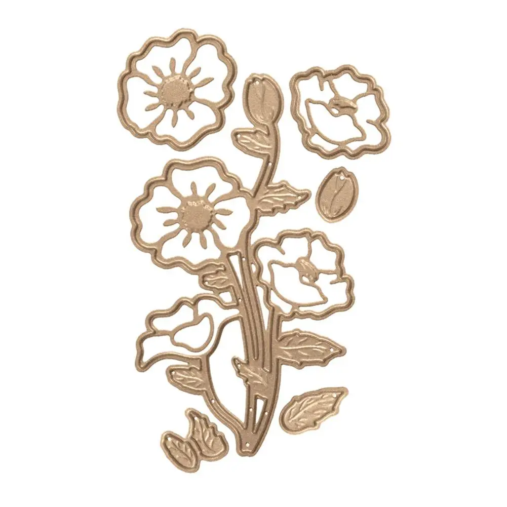 Прозрачный в форме металлического цветка резки шаблон-заготовка для ручная