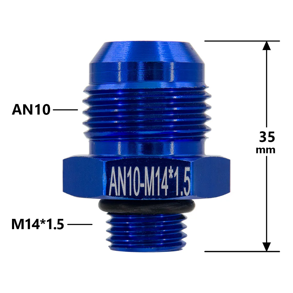 

1 шт. AN6 AN8 AN10 до M14 m16 m18 * 1,5 1/4 1/8 3/8 NPT прямой топливный воздушный шланг, фитинг, Мужской адаптер, автомобильные аксессуары