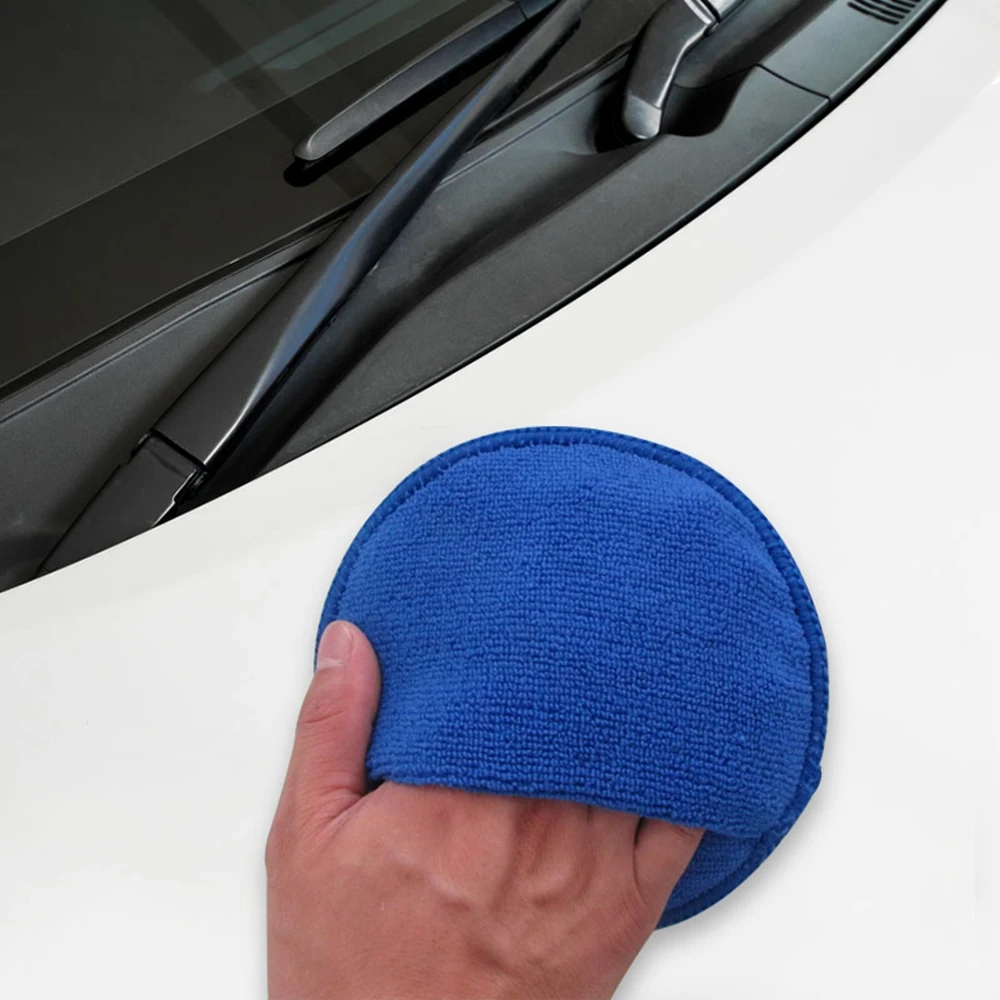 

Car Waxing Sponge 6 inch Large Microfiber Auto Polishing Sponge with Pocket Wax Applicator Cleaning Tool Car Detailing Care