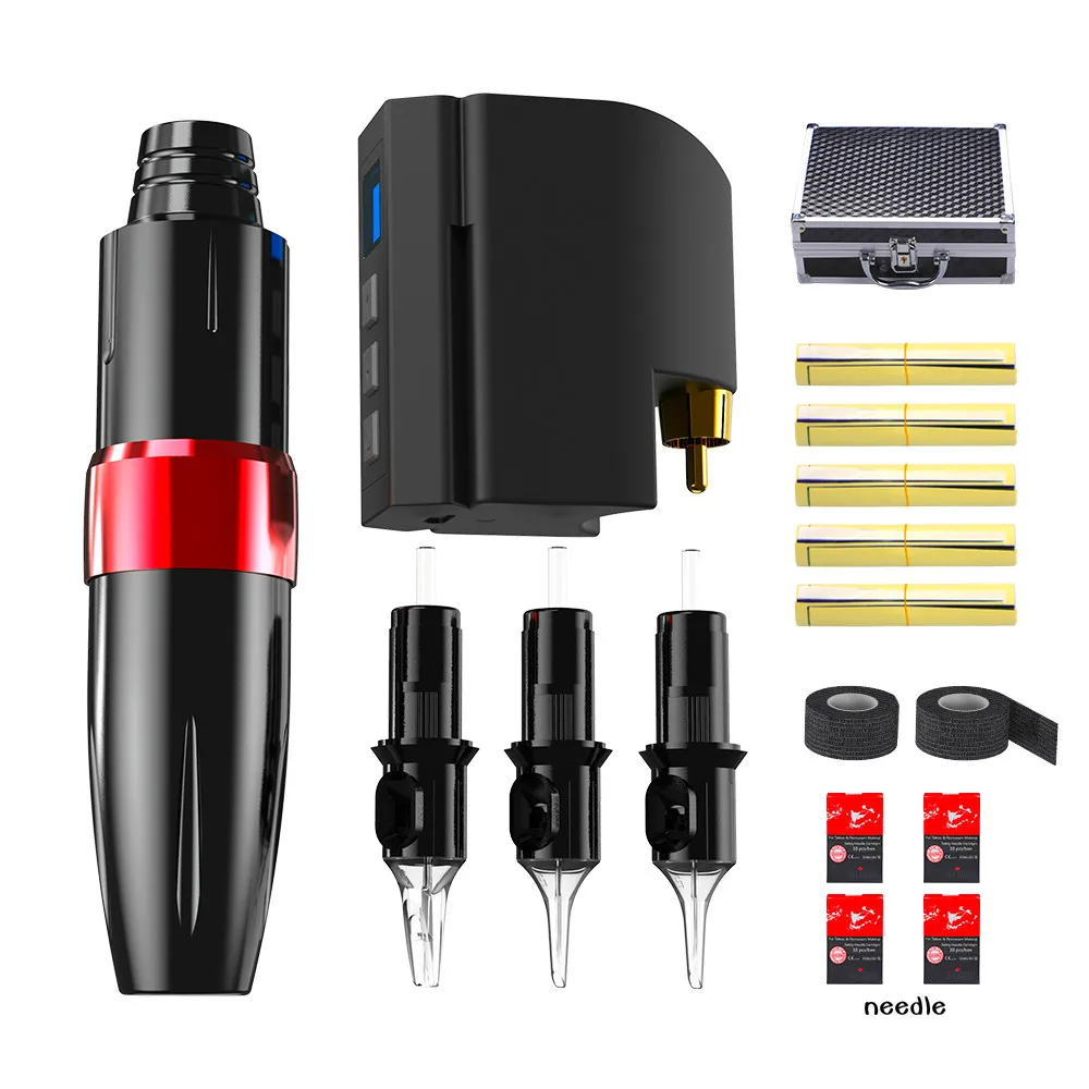 Моторная ручка с блоком питания для татуировки повязка крышка переводная бумага