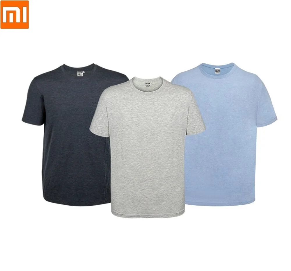 Xiaomi Cottonsmith Мужская Домашняя футболка 2 шт. свободная удобная мягкая Освежающая дышащая толстовка с коротким рукавом спортивная летняя одежда