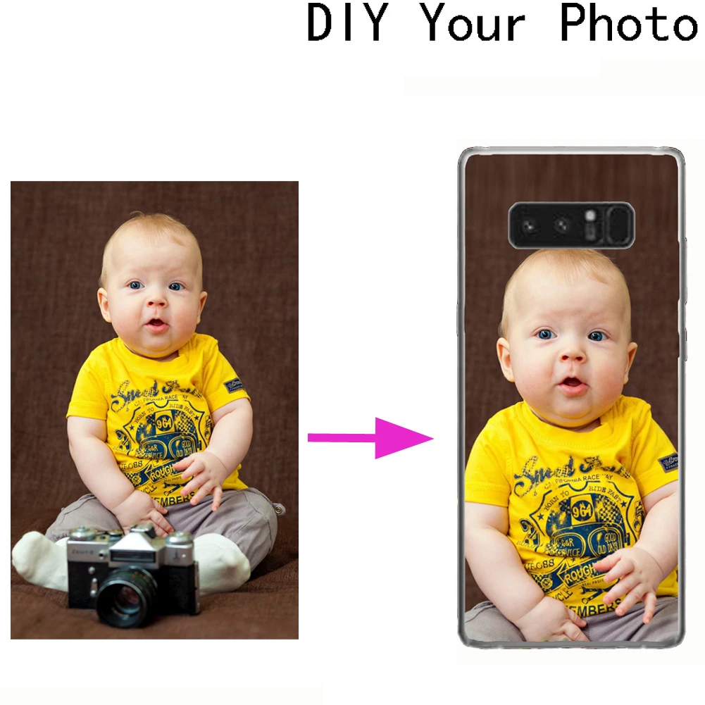 

Custom Personalized TPU Phone Case For Samsung Galaxy Note 20 10 9 8 5 4 Plus Ultra Cover Customized Design Picture Name Photo