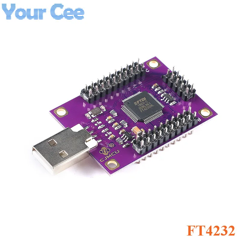 4-канальный модуль FT4232 с USB на последовательный порт UART/SPI/I2C/JTAG/RS232/RS485/RS422 |