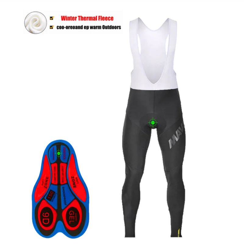 Pantalones de lana de invierno MAVIC, pantalones de abrigo, equipo de bicicleta, pantalones de chandal - Цвет: Pantalones de lana