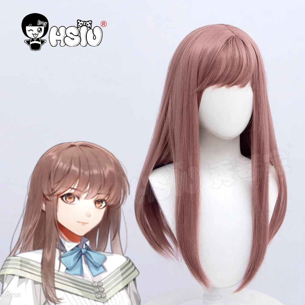 

Game Light And Night Cosplay Heroine Cosplay Wig 「HSIU 」Fiber synthetic wig brown-gray Long Hair Halloween Party + Free Wig Cap