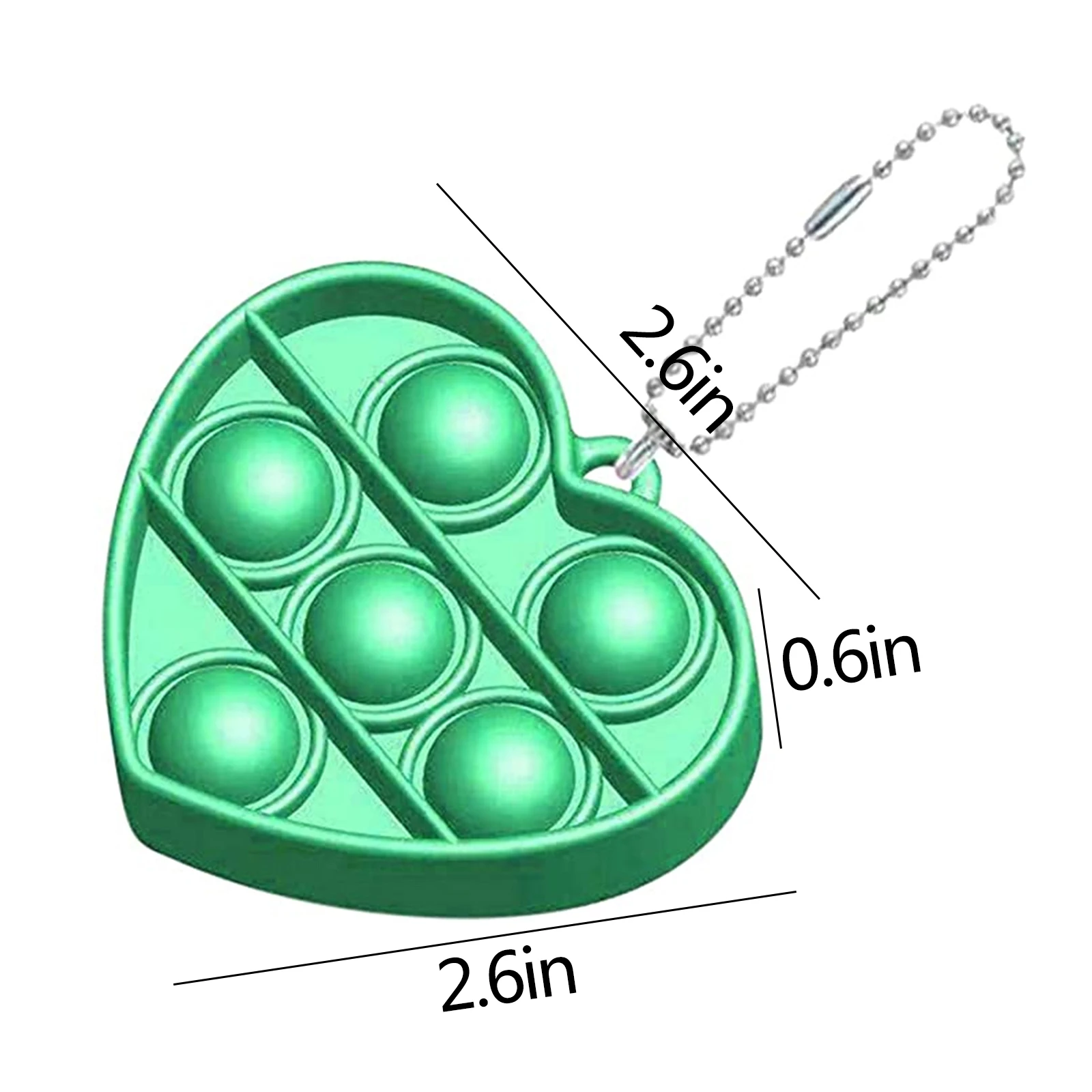 

Mini Simple Dimple Bubble Sensory Toy Autism Needs Squishy Stress Reliever Toy Adult Child Funny Anti-stress Fidget Keychain Toy