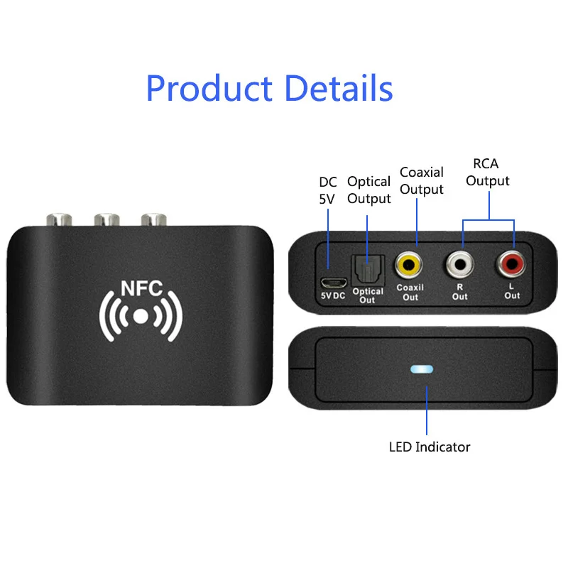 Беспроводной переходник JINSERTA 3 5 мм RCA APTX A2DP AVRCP Bluetooth 0 приемник цифровые