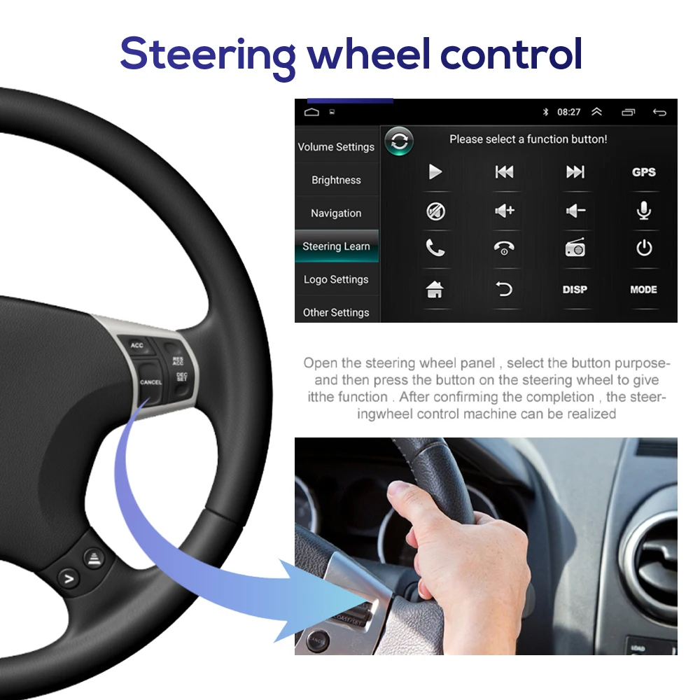 Автомагнитола Leekooluu 2DIN Android 10 GPS-навигация Wi-Fi Carplay мультимедийный плеер для
