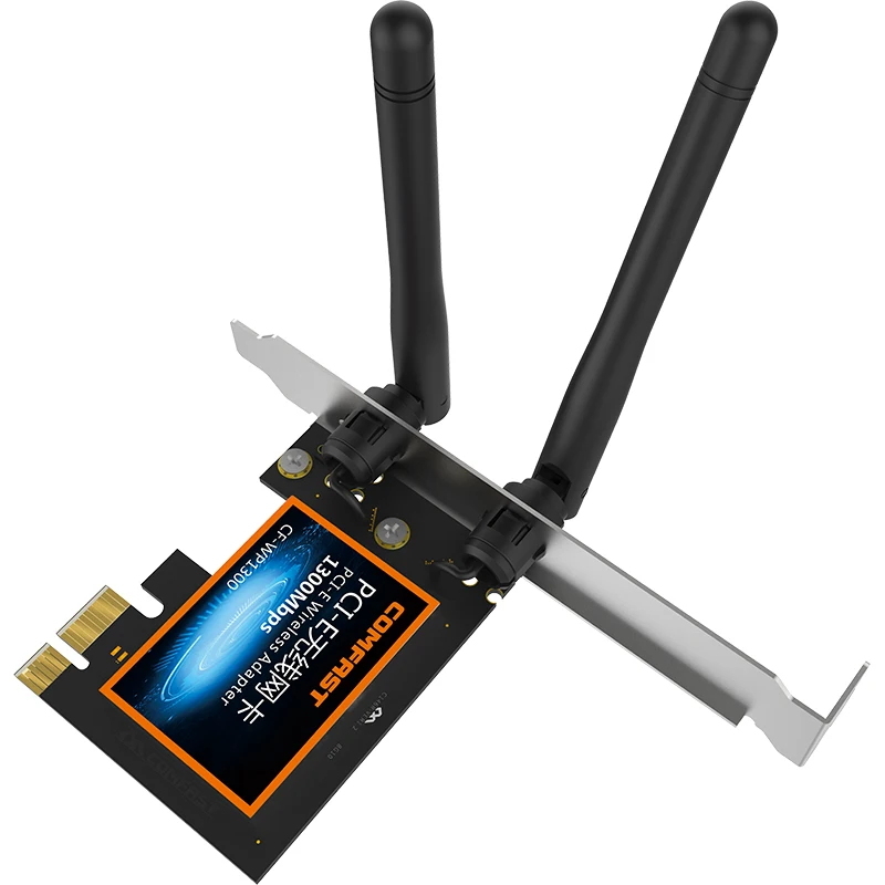 Сетевая карта Wireless-AC RTL8822 PCI Express PCi-e 1300 Мбит/с 802.11b/G/N Gigabit для Win7 8 10 | Компьютеры и