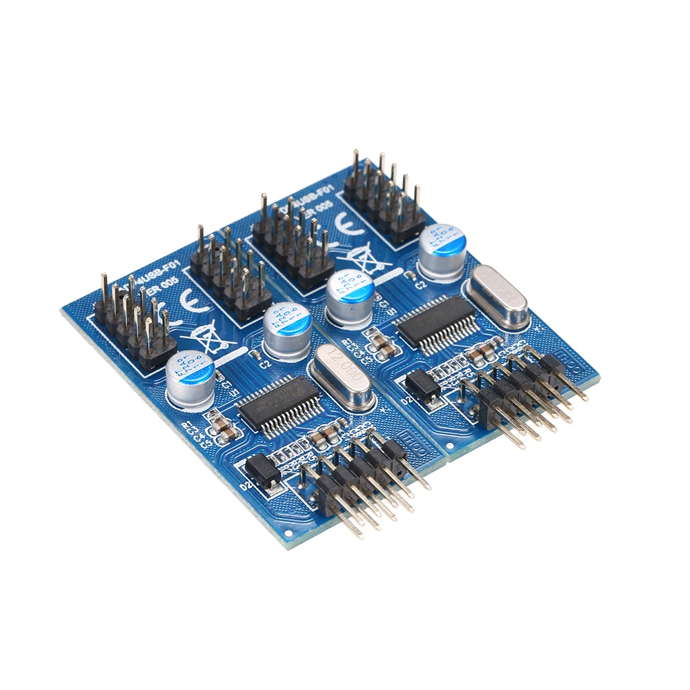 9pin USB штыревой разъем 1 до 4 Женский удлинитель карта usb хаб 9Pin адаптер кабель для